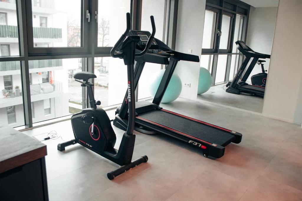 Modern 2 R-Apartment/Netflix/Fitness/Billiard Дрезден Екстер'єр фото